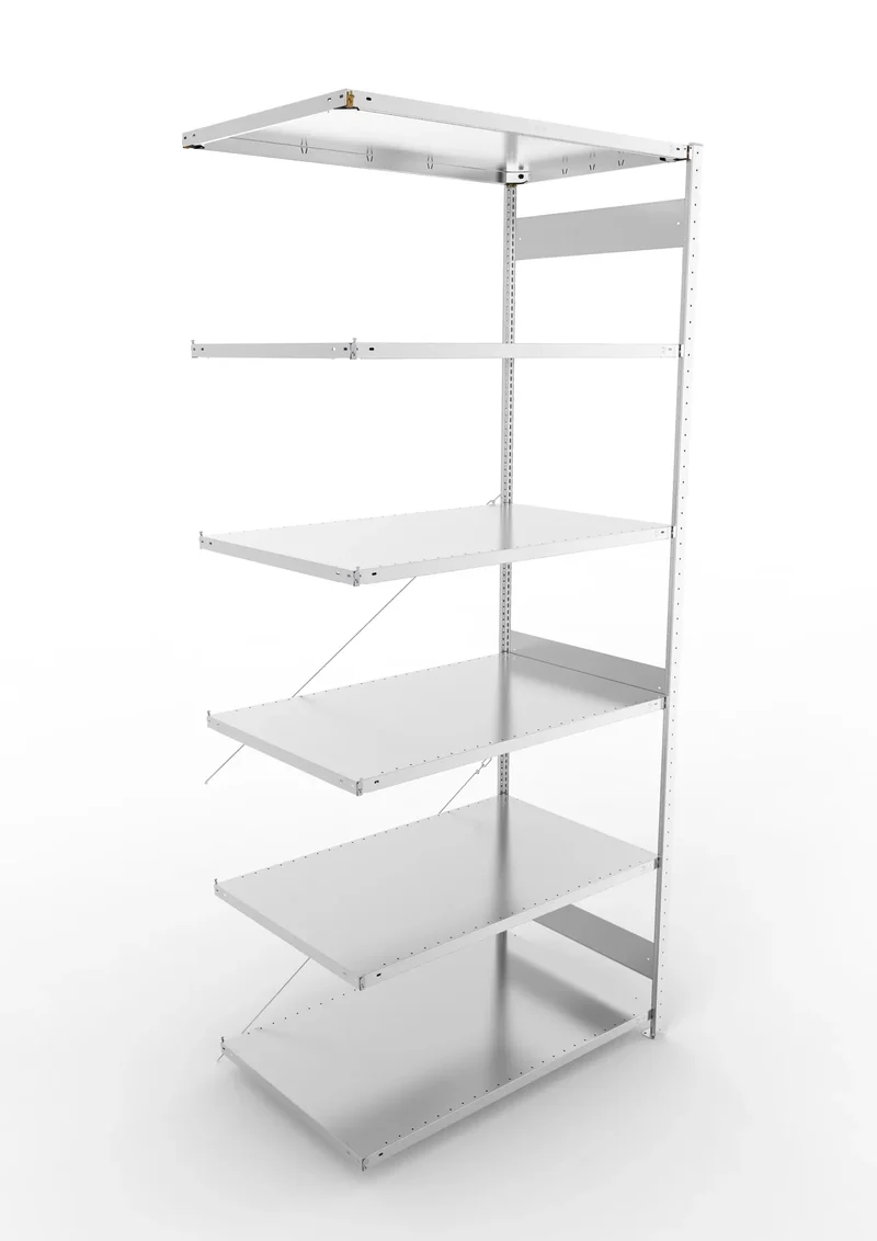 Fachbodenregal META Clip Anbauregal – 230 kg Fachlast