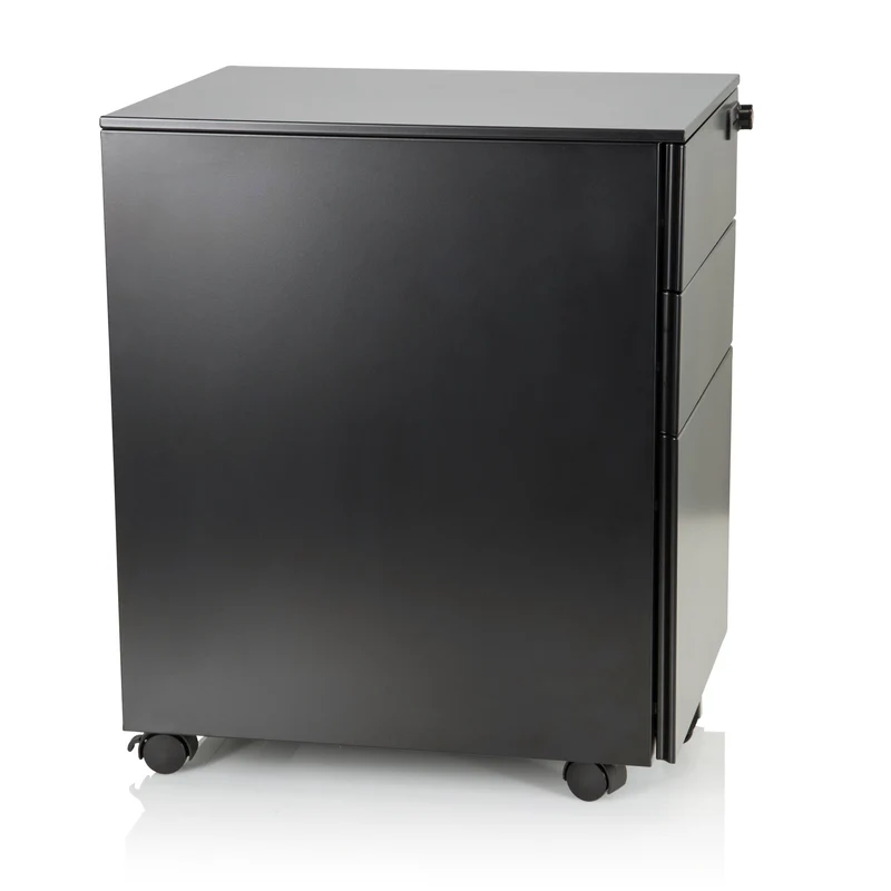 B-Ware hjh OFFICE Rollcontainer COLOR OS I Schrank Metall schwarz Zahlenschloss Büro