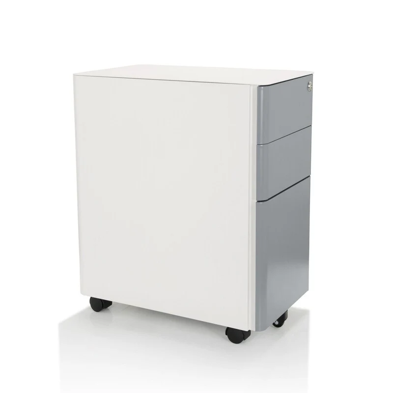 B-Ware hjh OFFICE Rollcontainer Container Schublade Metall weiß grau Hängeregistratur