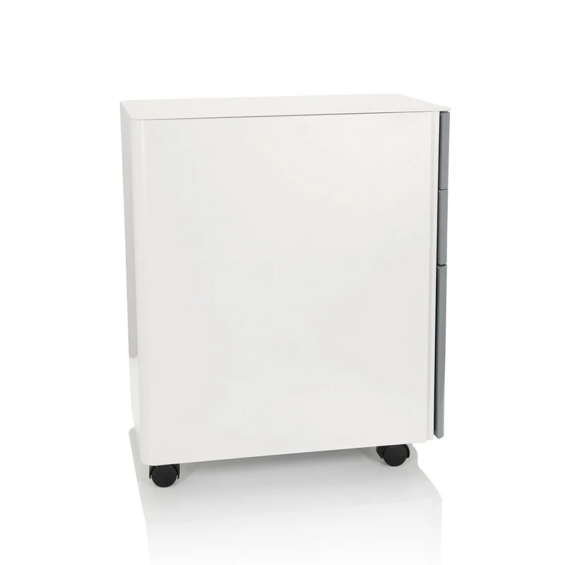 B-Ware hjh OFFICE Rollcontainer Container Schublade Metall weiß grau Hängeregistratur