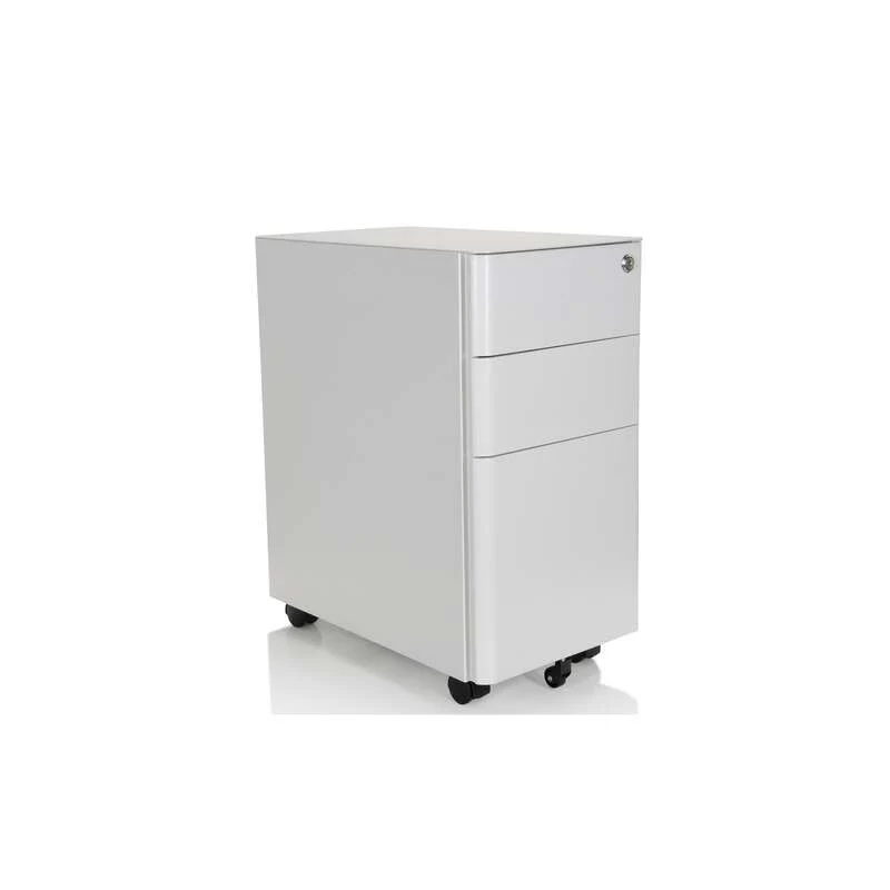 B-Ware hjh OFFICE Rollcontainer Container Schublade Metall weiß grau Hängeregistratur