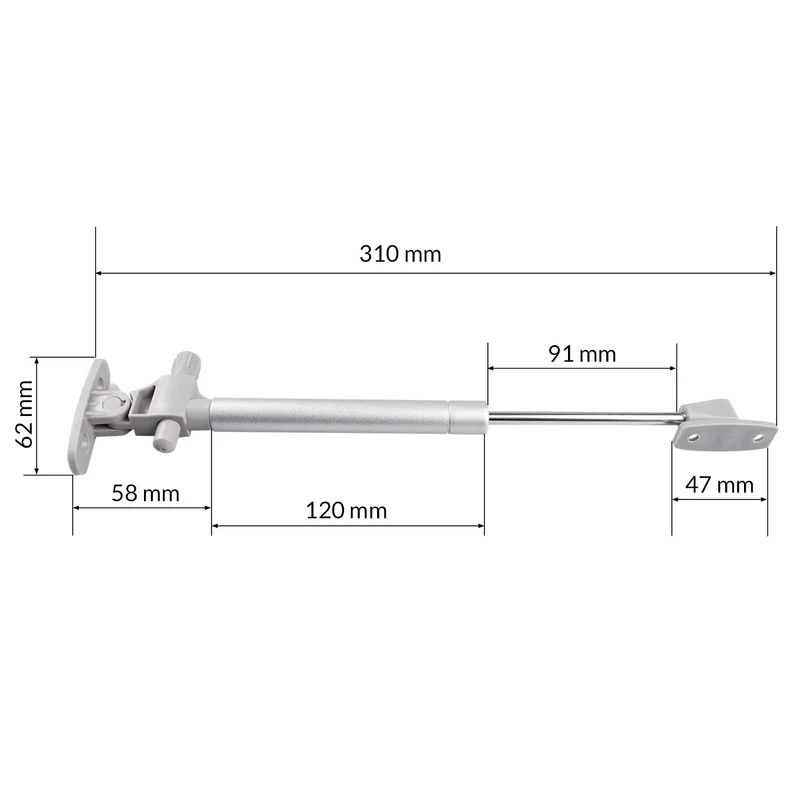 Gasdruckfeder mit Softclose Funktion 50 - 200 Newton