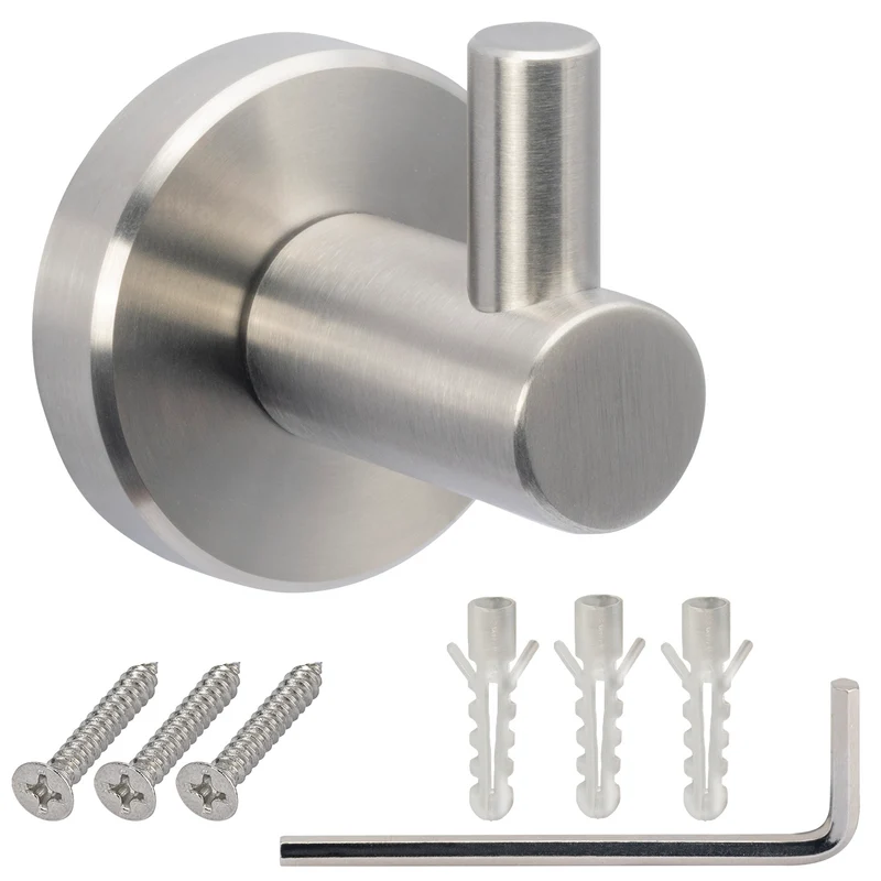 Wandhaken aus Edelstahl Einzel Haken - Länge: 41mm