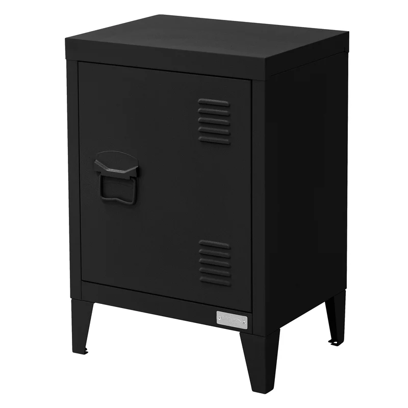 ML-Design | Aktenschrank Industrial 40x30x57,5 cm aus Stahl , Büroschrank mit 4 Beinen und Einzeltür