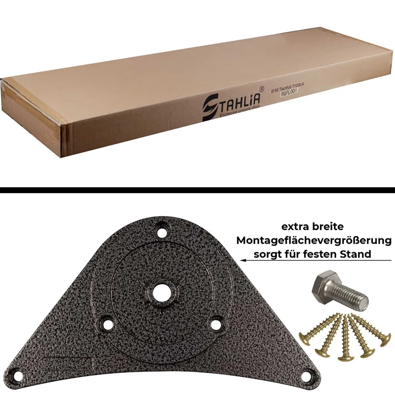 Tischbeine höhenverstellbar 4er Set Tischbeine Edelstahl Ø60mm