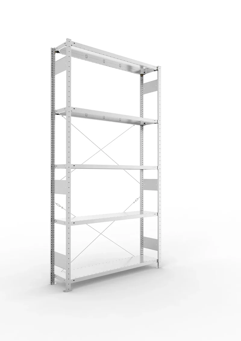 Fachbodenregal META Clip Grundregal – 230 kg Fachlast