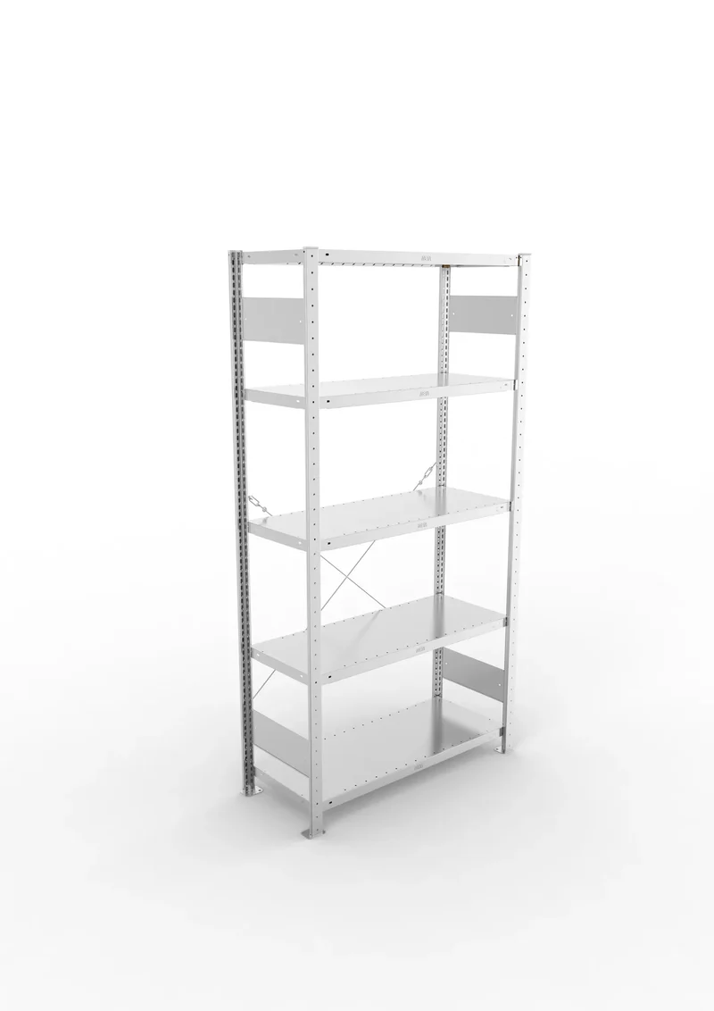 Fachbodenregal META Clip Grundregal – 230 kg Fachlast
