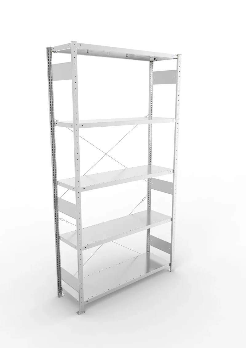 Fachbodenregal META Clip Grundregal – 230 kg Fachlast