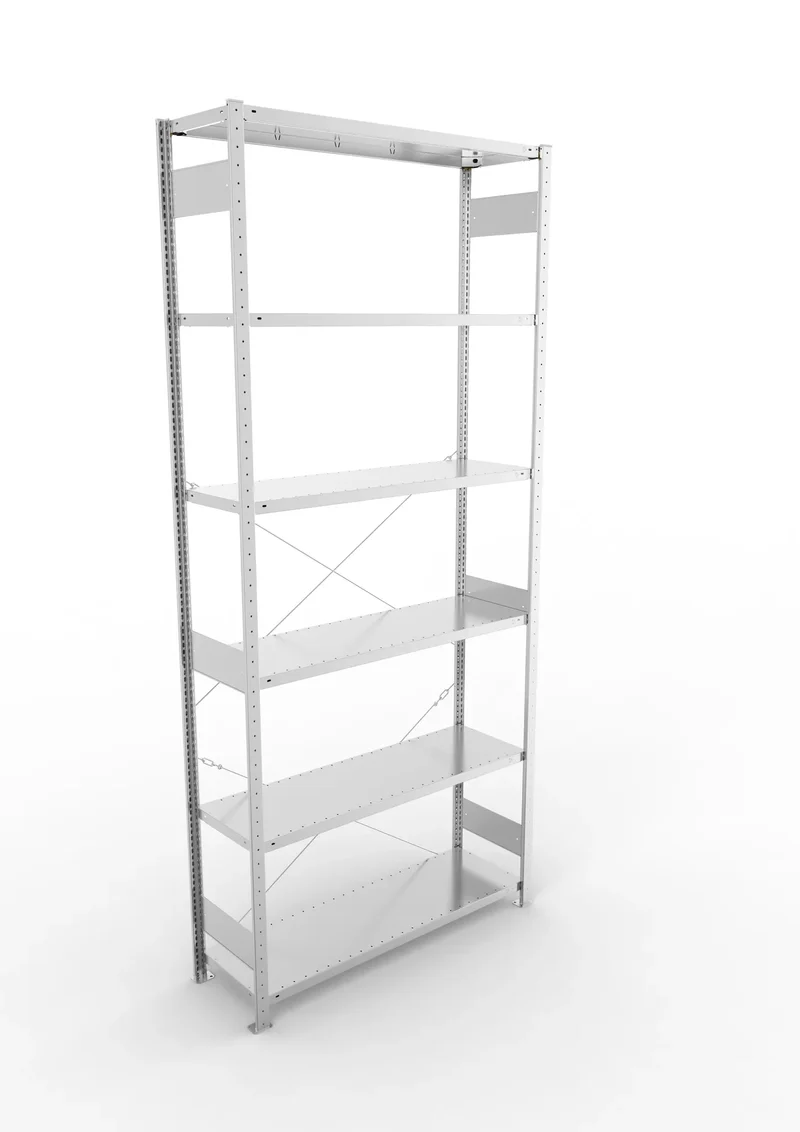 Fachbodenregal META Clip Grundregal – 230 kg Fachlast