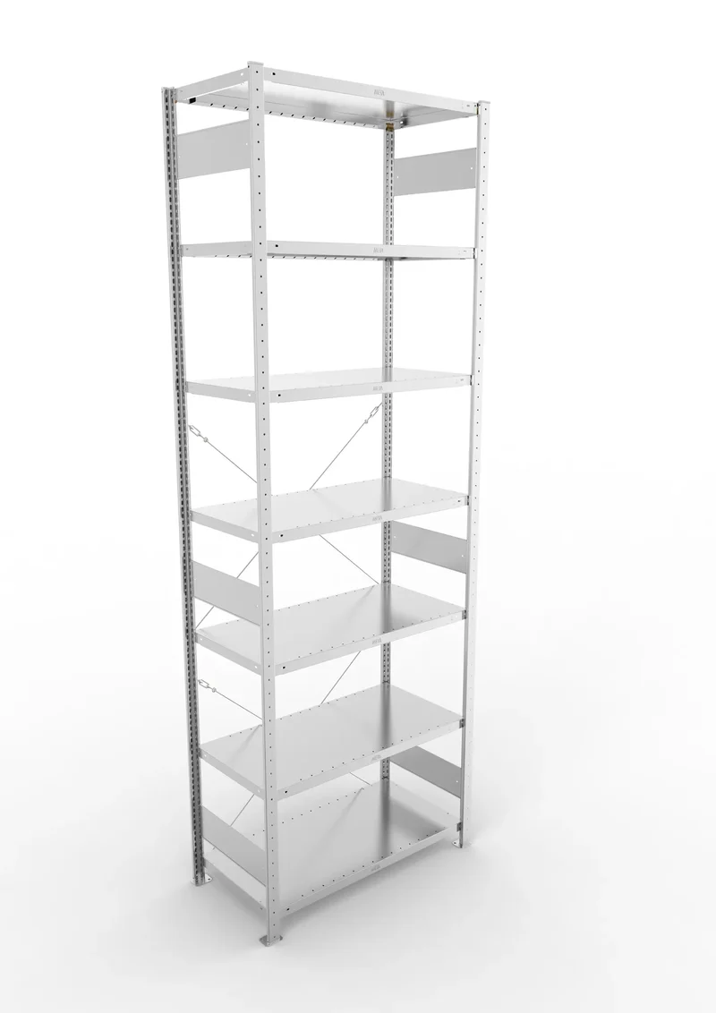Fachbodenregal META Clip Grundregal – 230 kg Fachlast