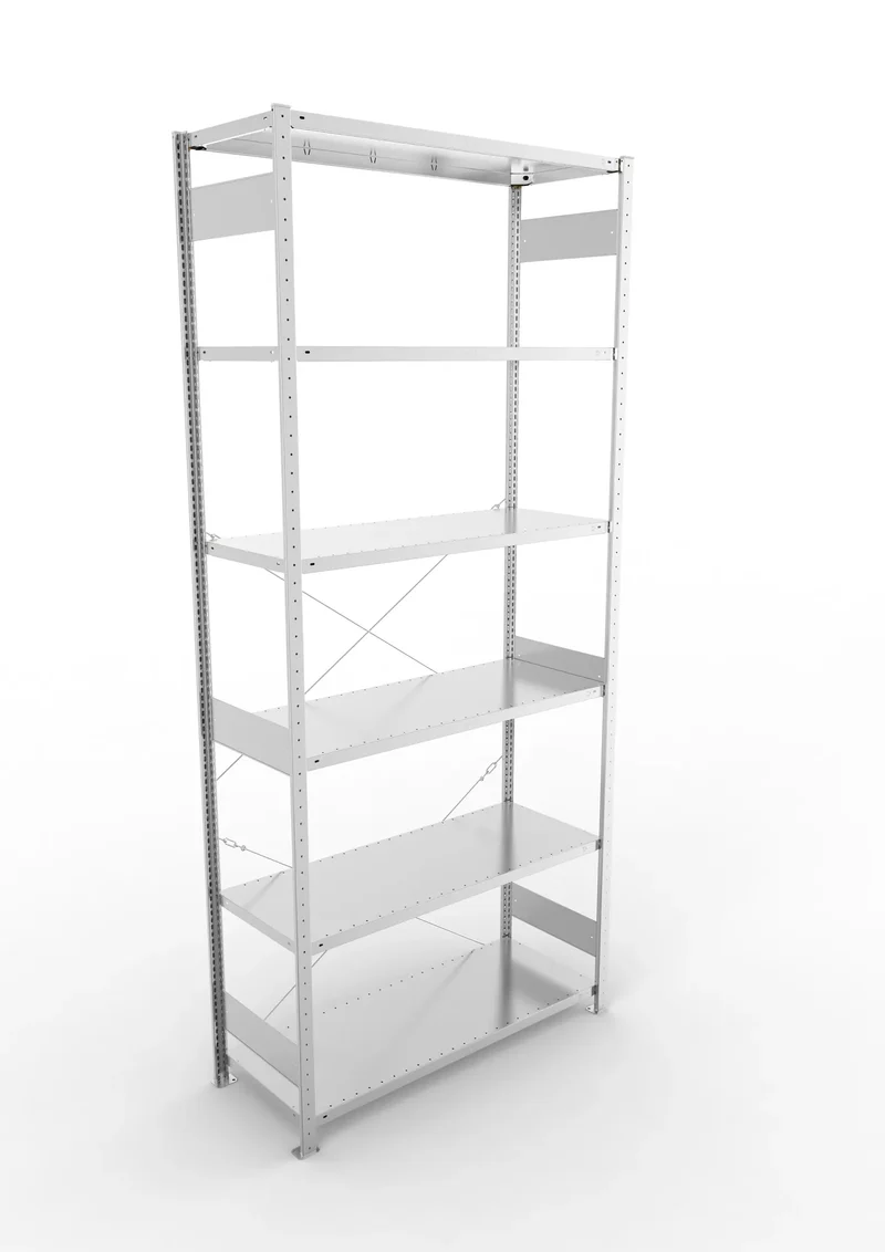 Fachbodenregal META Clip Grundregal – 230 kg Fachlast