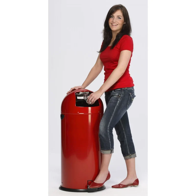Abfallsammler mit Fußpedal 52 Liter | Dekorativer Mülleimer