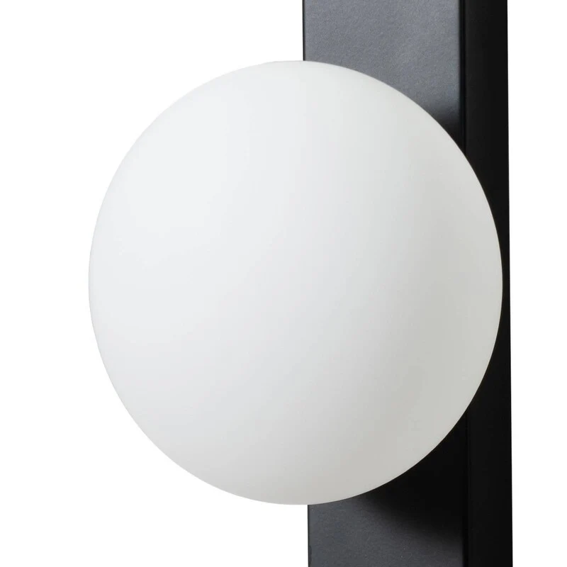 B-Ware Lindby Wandleuchte Tavrik LED Lampe dimmbar schwarz-weiß IP für Feuchträume 30cm