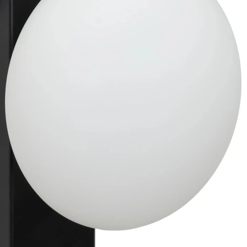 B-Ware Lindby Wandleuchte Tavrik LED Lampe dimmbar schwarz-weiß IP für Feuchträume 30cm