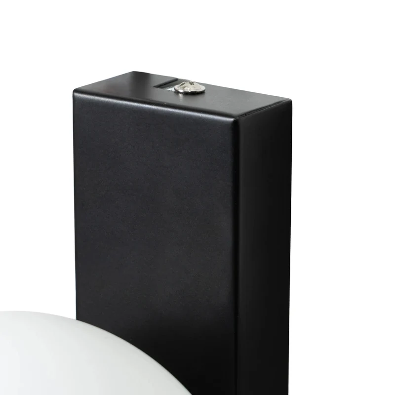 B-Ware Lindby Wandleuchte Tavrik LED Lampe dimmbar schwarz-weiß IP für Feuchträume 30cm