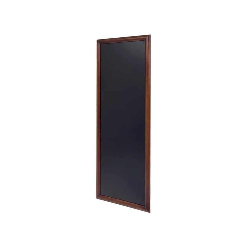 Securit® Kreidetafel mit Holzrahmen, Dunkelbraun, 56x120cm, Outdoor