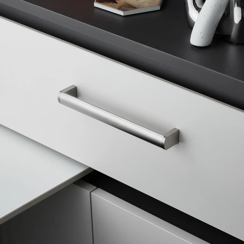 Möbelgriff Edelstahl gebürstet Küchengriff 20x10mm Griffprofil