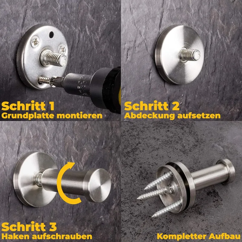 Handtuchhaken Wand aus Edelstahl für das Bad in verschiedenen Längen