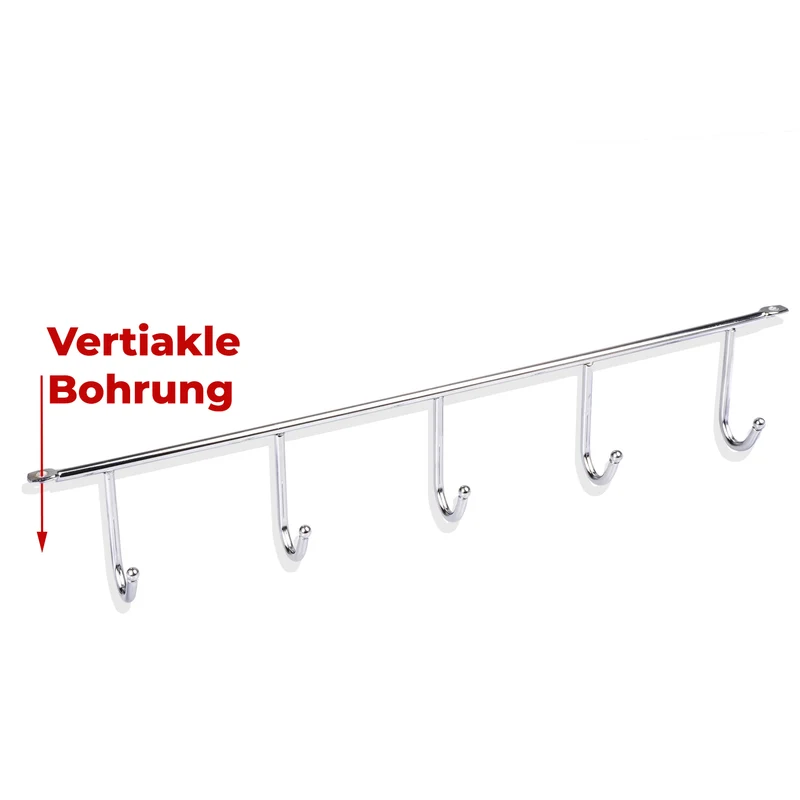 Unterbau-Hakenleiste Chrom 400mm Unterbauhaken Ordnungssystem Küchenhakenleiste