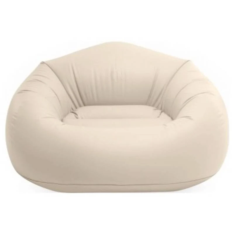 B-Ware Intex Sessel Stuhl aufblasbar Sitzmöbel Beige Innen Beanless Bag Chair 137x74 cm