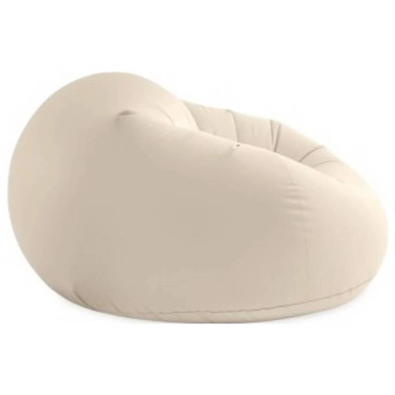 B-Ware Intex Sessel Stuhl aufblasbar Sitzmöbel Beige Innen Beanless Bag Chair 137x74 cm