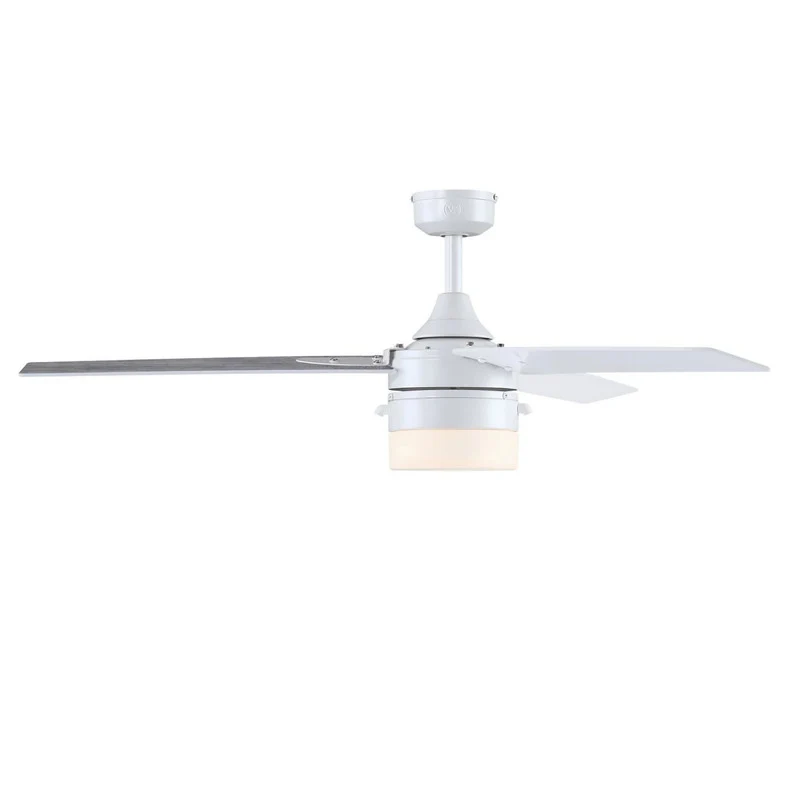 B-Ware Westinghouse Deckenventilator Licht weiß matt birke IP44 132cm 60W E27 Leuchte