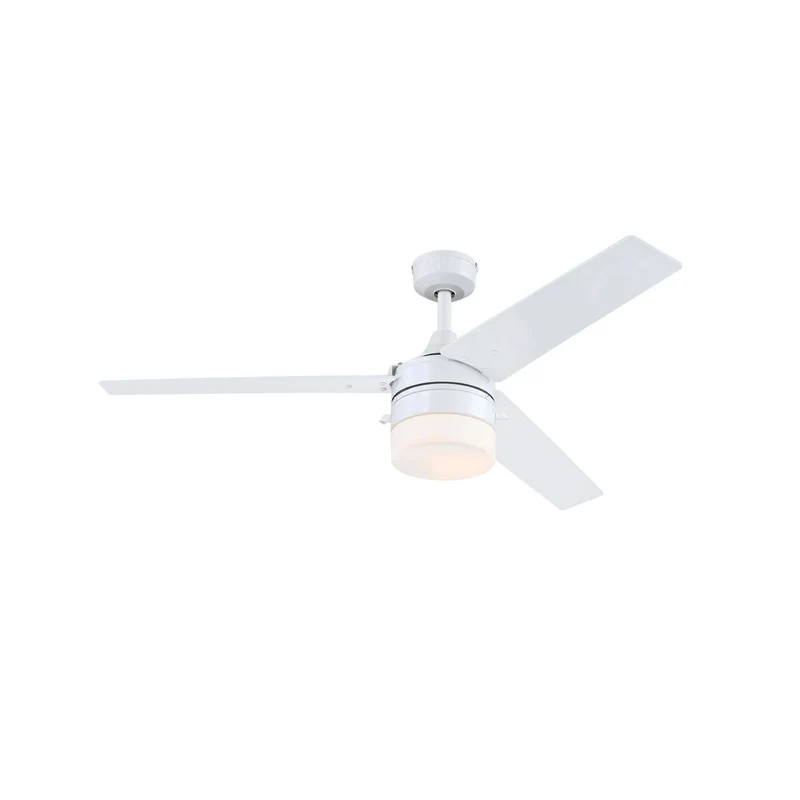 B-Ware Westinghouse Deckenventilator Licht weiß matt birke IP44 132cm 60W E27 Leuchte