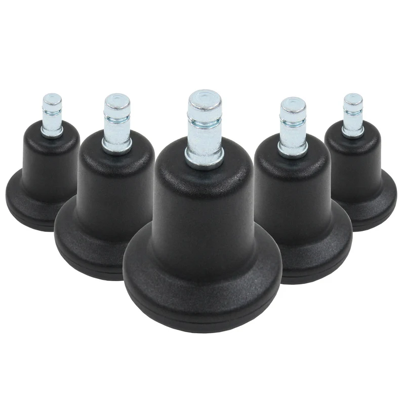 B-Ware hjh OFFICE Bodengleiter Standfüße Stuhlgleiter 10mm Schwarz 5er Pack