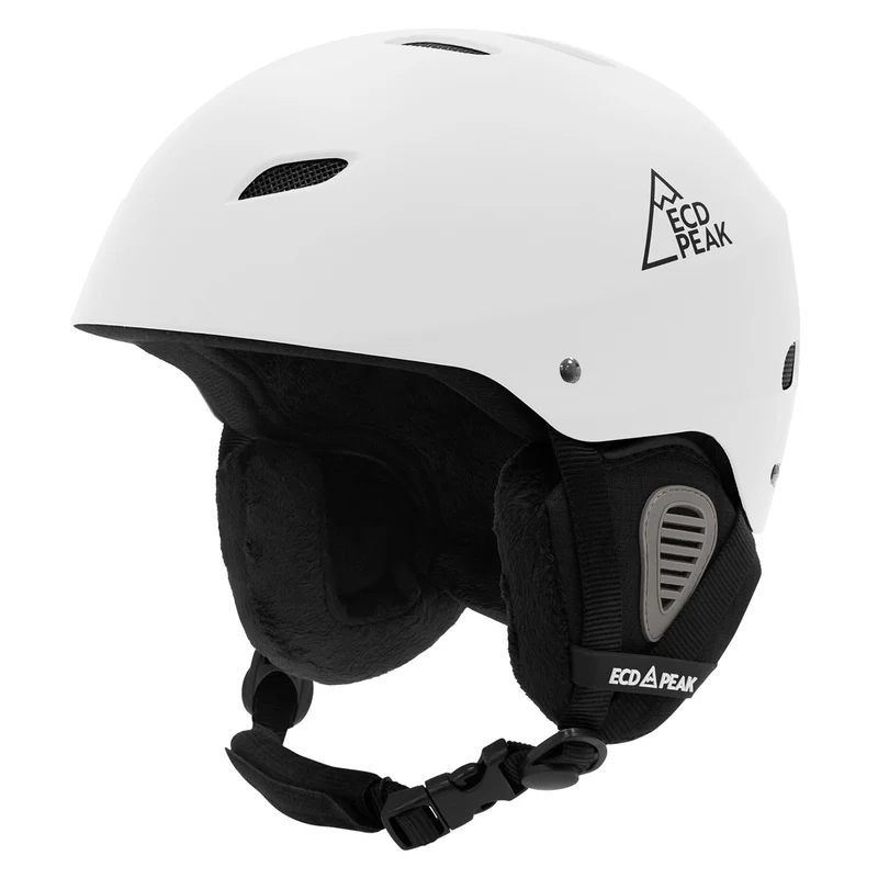 ECD Germany | Skihelm für Herren und Damen S (51-54 cm) Weiß Snowboardhelm mit Belüftungssystem & Skibrillenhalter, optimaler Schutz & Tragekomfort