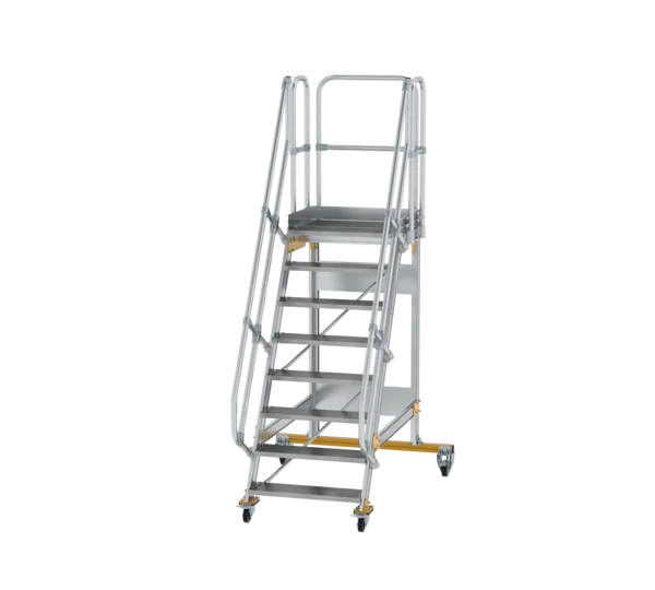 Plattformtreppe 60° fahrbar von MUNK Stufenbreite 800 mm