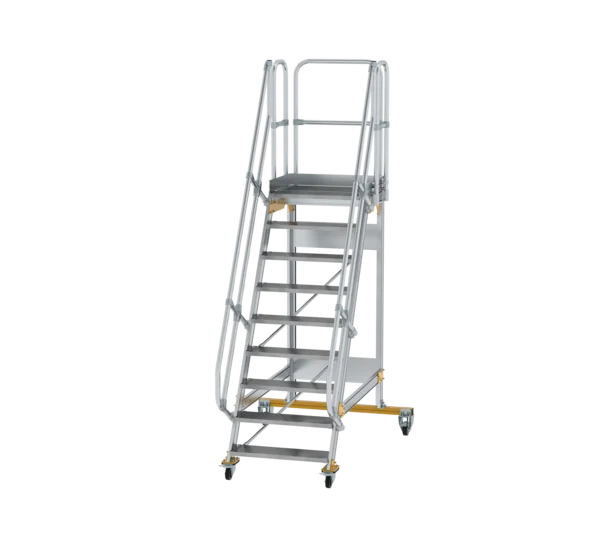 Plattformtreppe 60° fahrbar von MUNK Stufenbreite 800 mm