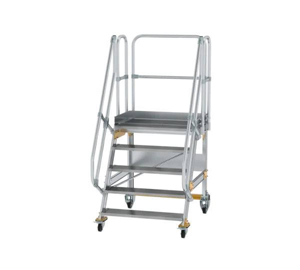 Plattformtreppe 60° fahrbar von MUNK Stufenbreite 1000 mm