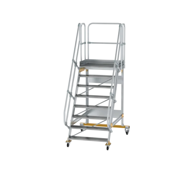 Plattformtreppe 60° fahrbar von MUNK Stufenbreite 1000 mm