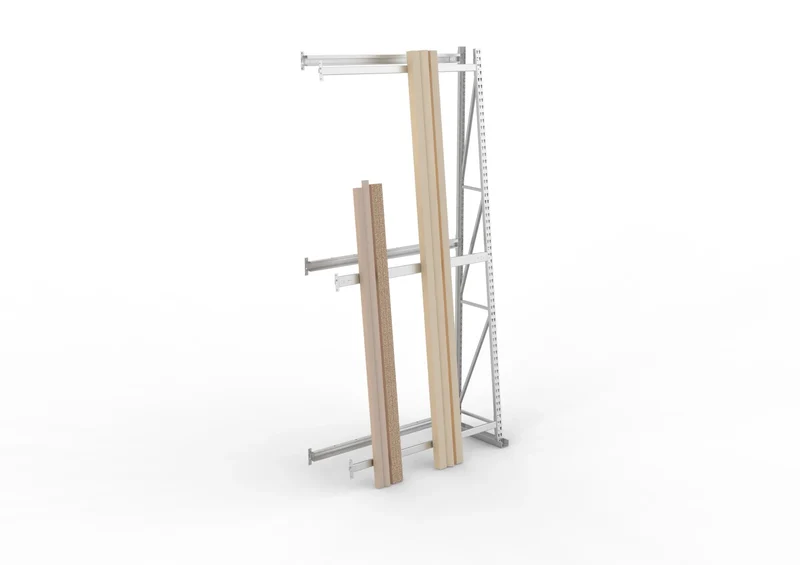 Profillagerregal Vertikalregal Anbauregal einseitig light in verzinkt