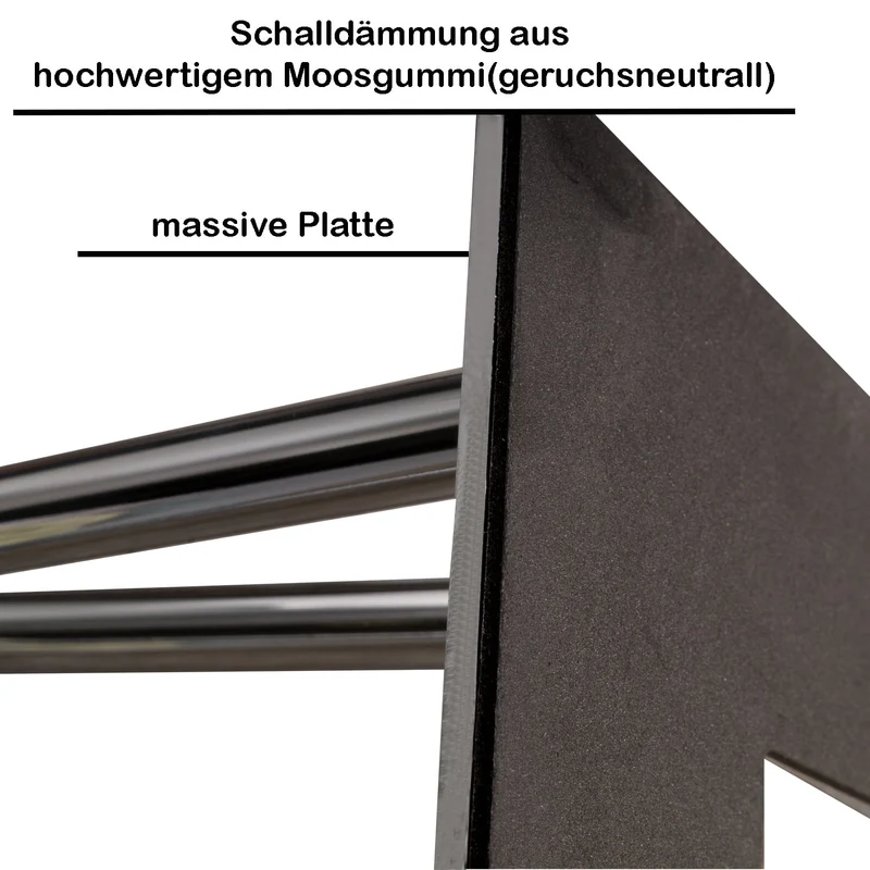 Haarnadelbeine Edelstahl 4x Tischbein mit 2/3 Streben 12mm Durchmesser