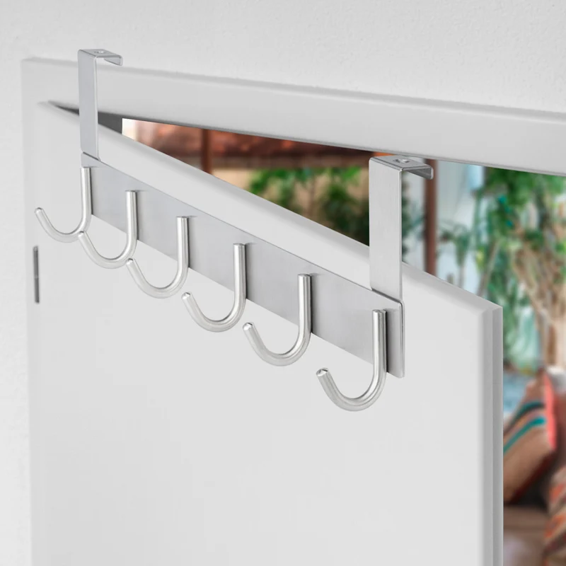 Türgarderobe zum Einhängen Edelstahl Tür Hängehaken 6 & 8 Haken