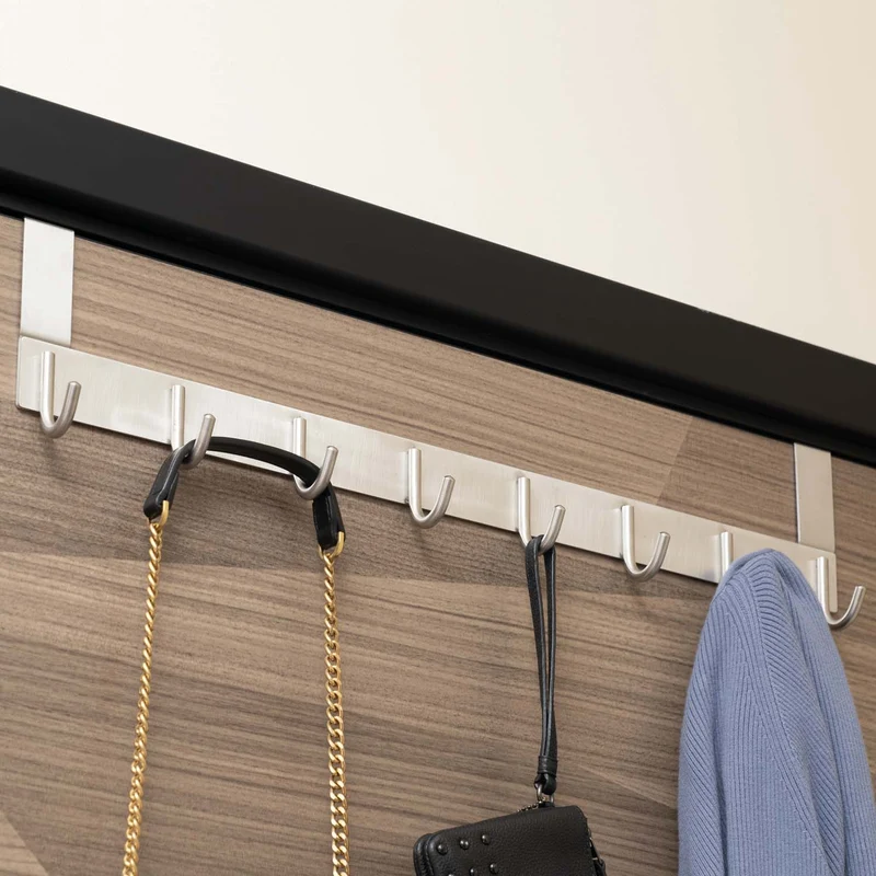 Türgarderobe zum Einhängen Edelstahl Tür Hängehaken 6 & 8 Haken