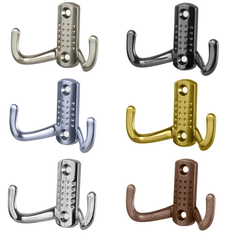 Garderobenhaken modern kurz in Silber, Schwarz, Gold Optik, Kupfer Optik