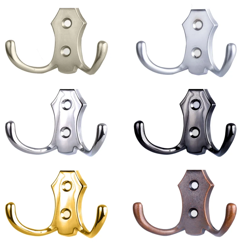 Garderobenhaken vintage kurz in Silber, Schwarz, Gold Optik, Kupfer Optik