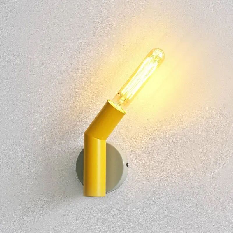 B-Ware OSRAM Wandleuchte Decor Straw Lampe LED Stahl grau gelb E27 moderne Leuchte