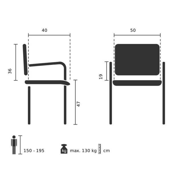 B-Ware hjh OFFICE Konferenzstuhl Kufenstuhl Stuhl ZANTA PU Besucherstuhl Design schwarz