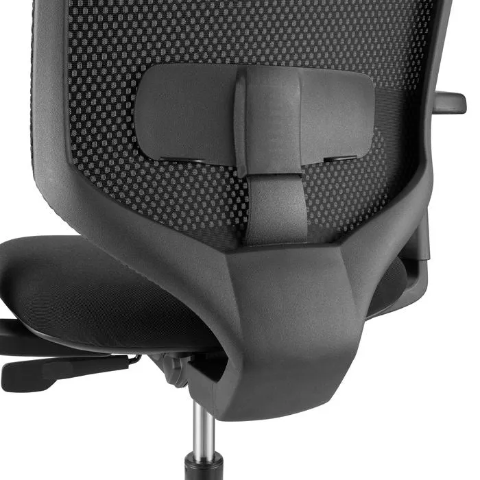 B-Ware HJH OFFICE Bürostuhl Drehstuhl Schreibtischstuhl Delvia Schwarz Armlehnen