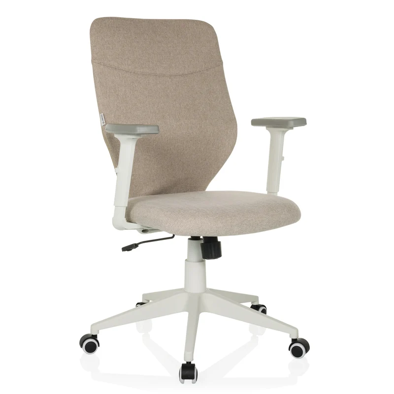 B-Ware hjh OFFICE Bürostuhl Drehstuhl Home-Office COSIO II beige höhenverstellbar