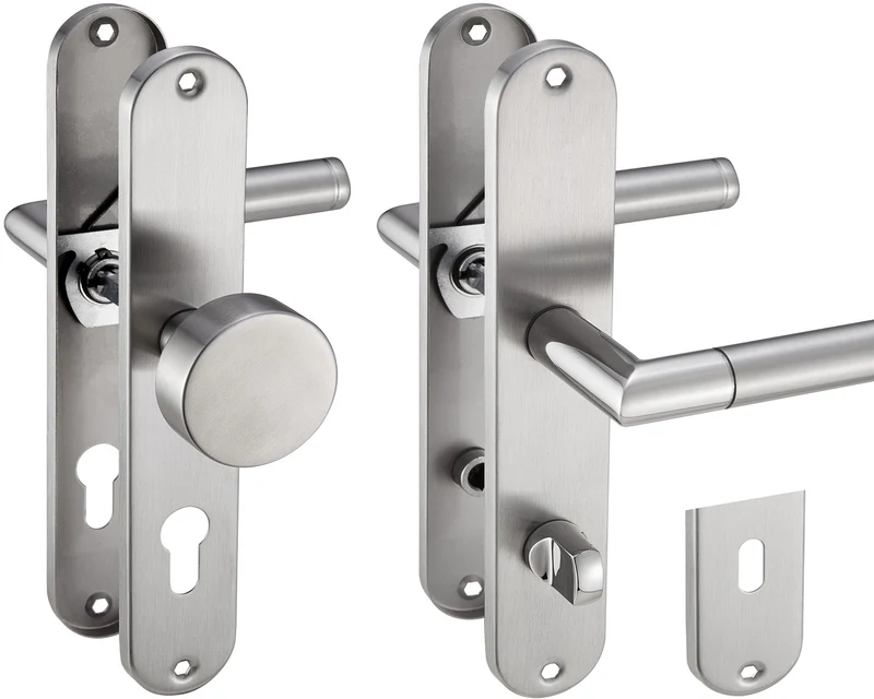 Türgriffe aus Edelstahl Renovierungsgarnitur Haustür Innentür 240x50mm ELEN