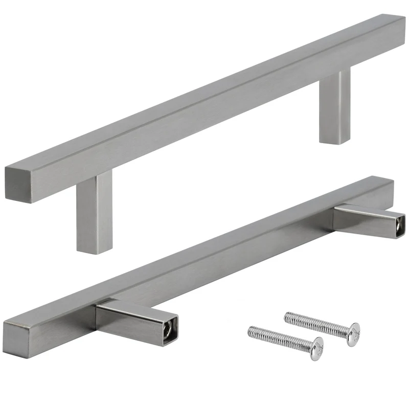 Möbelgriff Edelstahl Stangengriff quadratisch 10x10mm Profil
