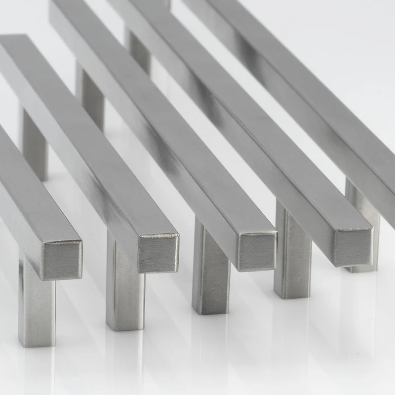 Möbelgriff Edelstahl Stangengriff quadratisch 10x10mm Profil