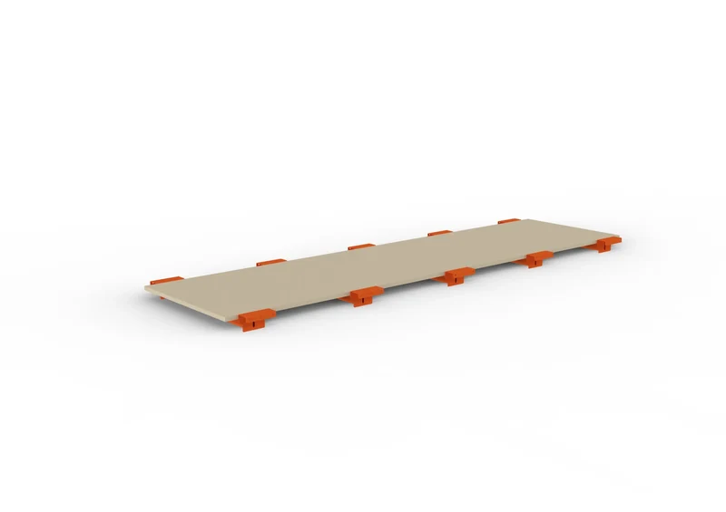 Spanplattenboden MULTIPAL Breite 270 cm in zwei Tiefen und Stärken