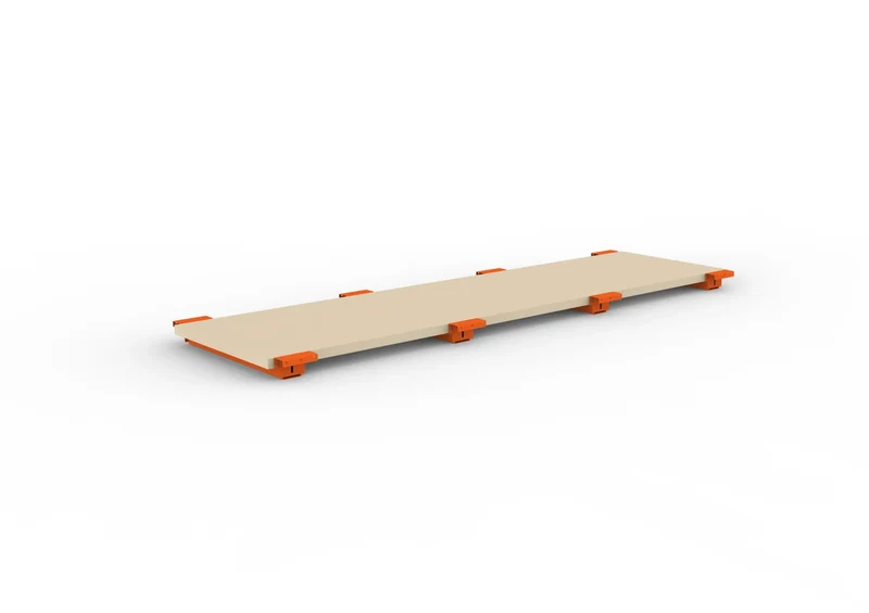 Spanplattenboden MULTIPAL Breite 270 cm in zwei Tiefen und Stärken