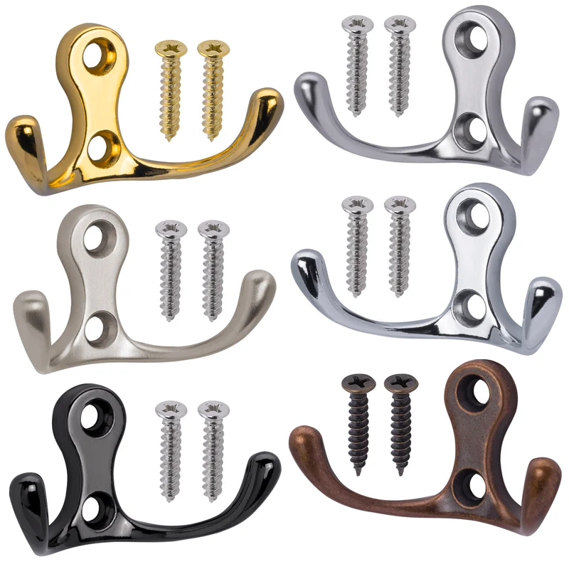 Garderobenhaken modern mini in Silber, Schwarz, Gold Optik, Kupfer Optik
