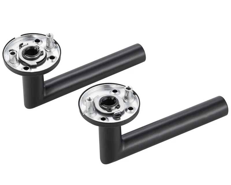 Türgriff Schwarz matt Standard aus Edelstahl Türklinken Set EMILIA
